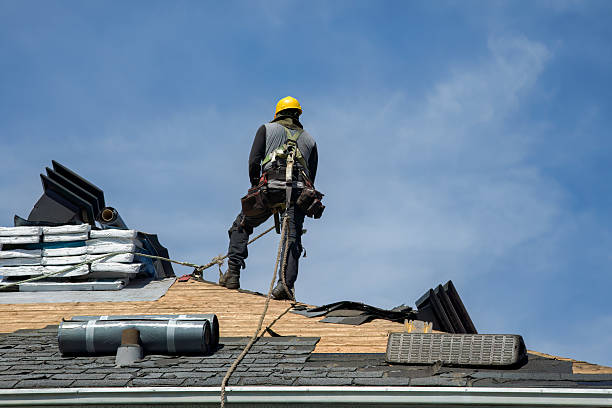 Professional Roofing technician working in Kingston, OK